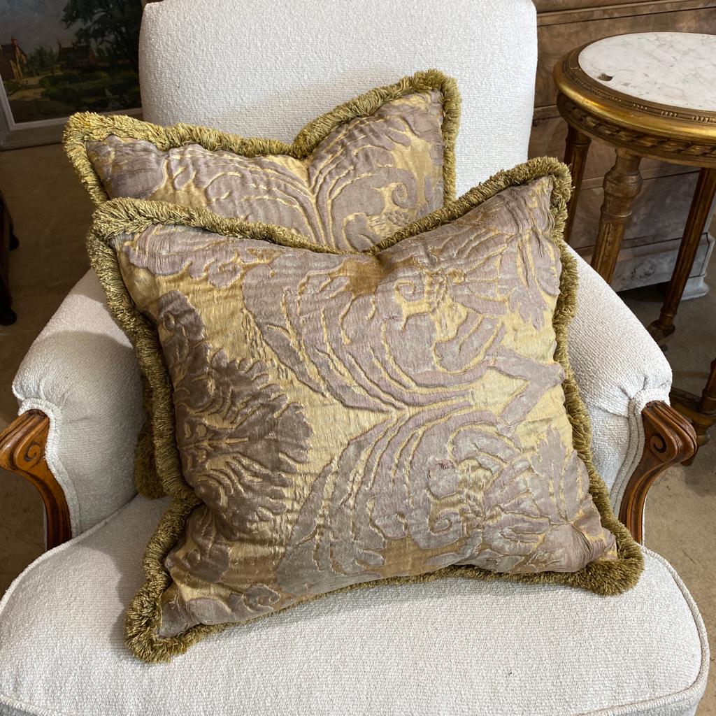 137-92 - Pair of Antique Silk Cushions