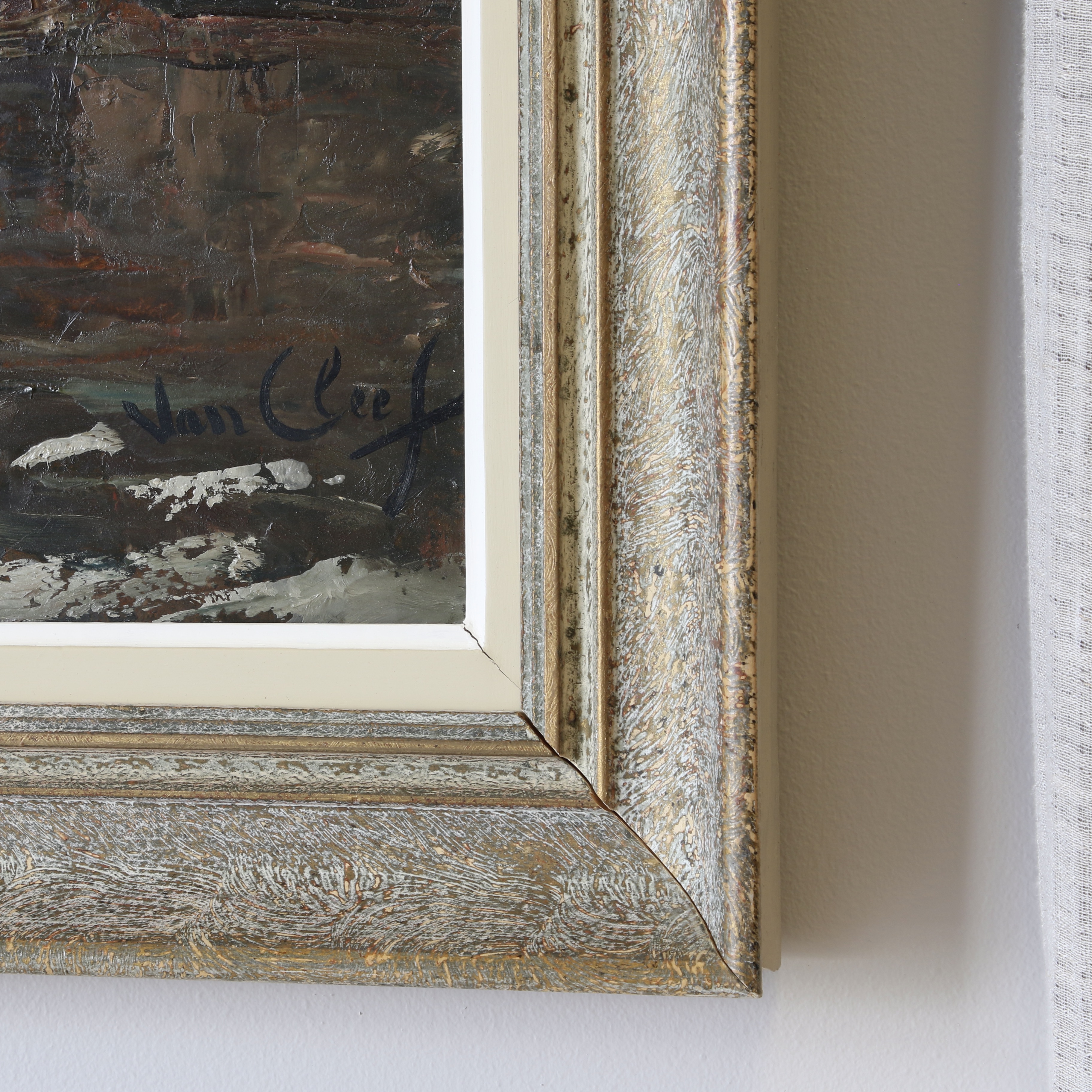 Shipyard Painting by Robert Van Cleef