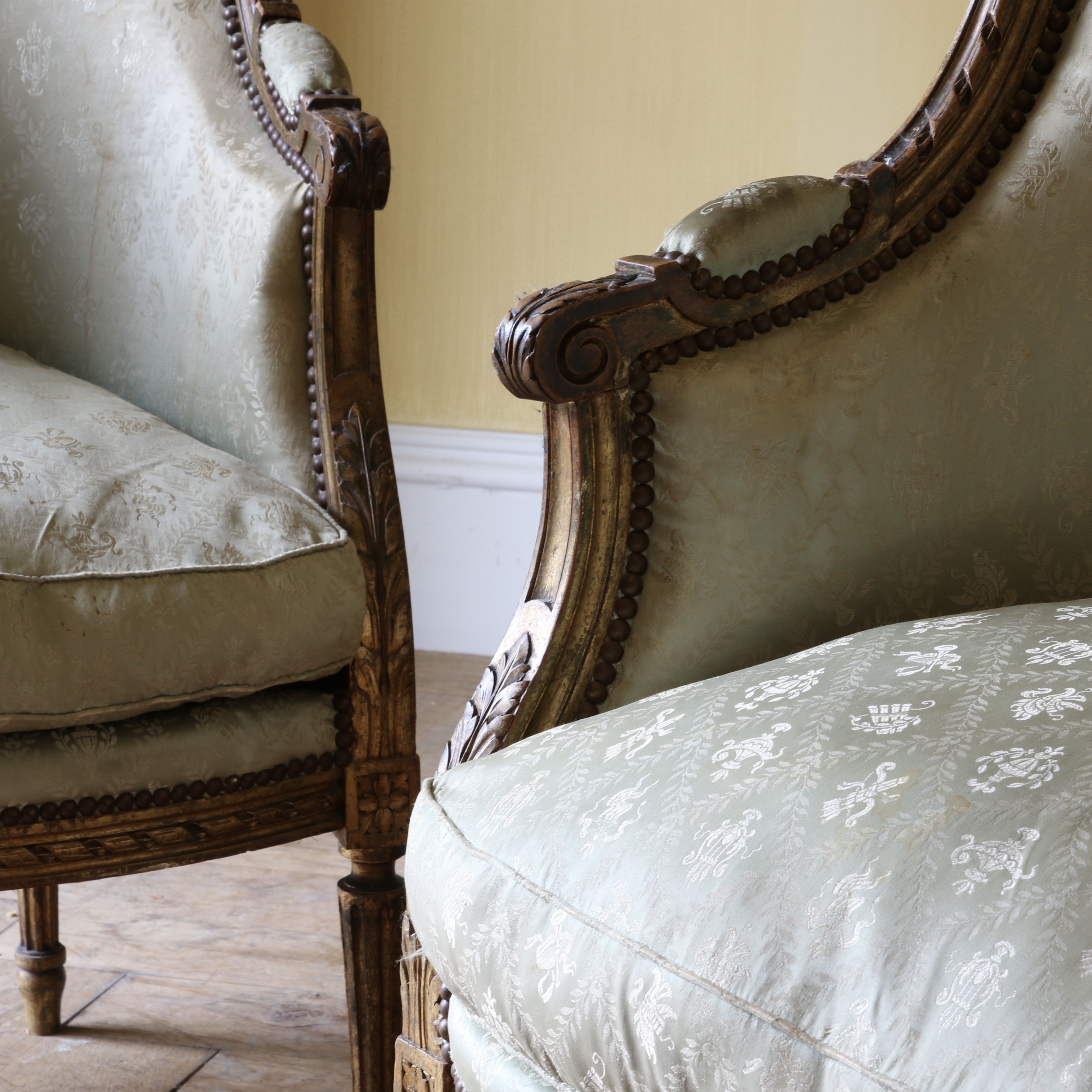 Pair of Louis XVI Bergere