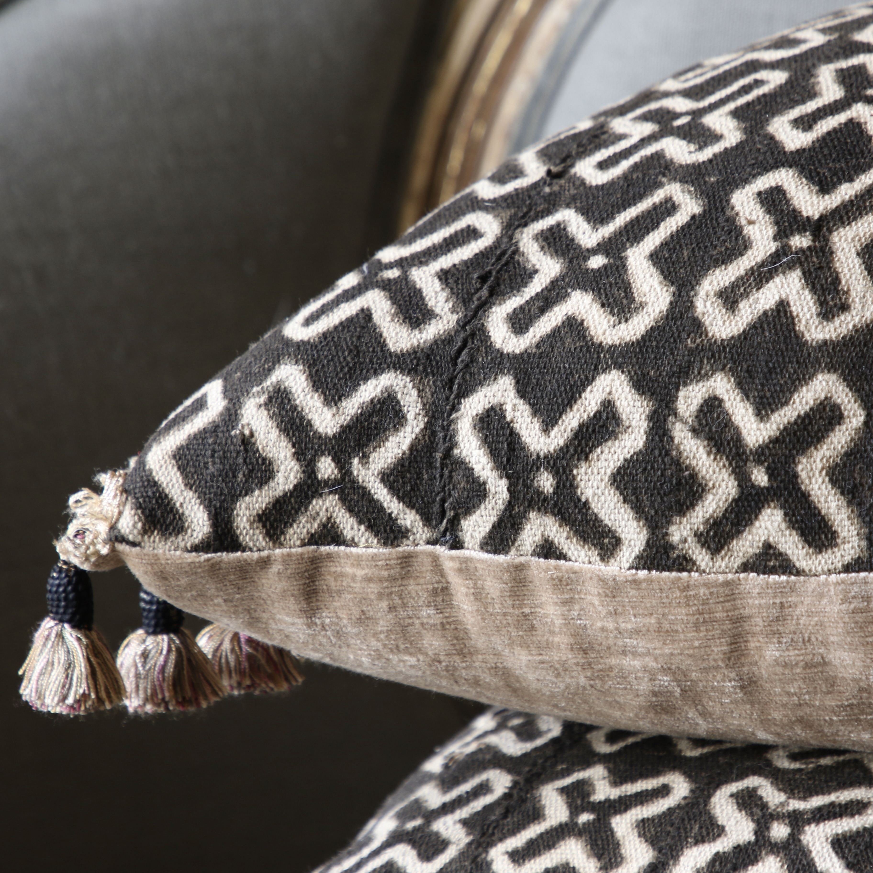 Pair of Bogolan Cushions