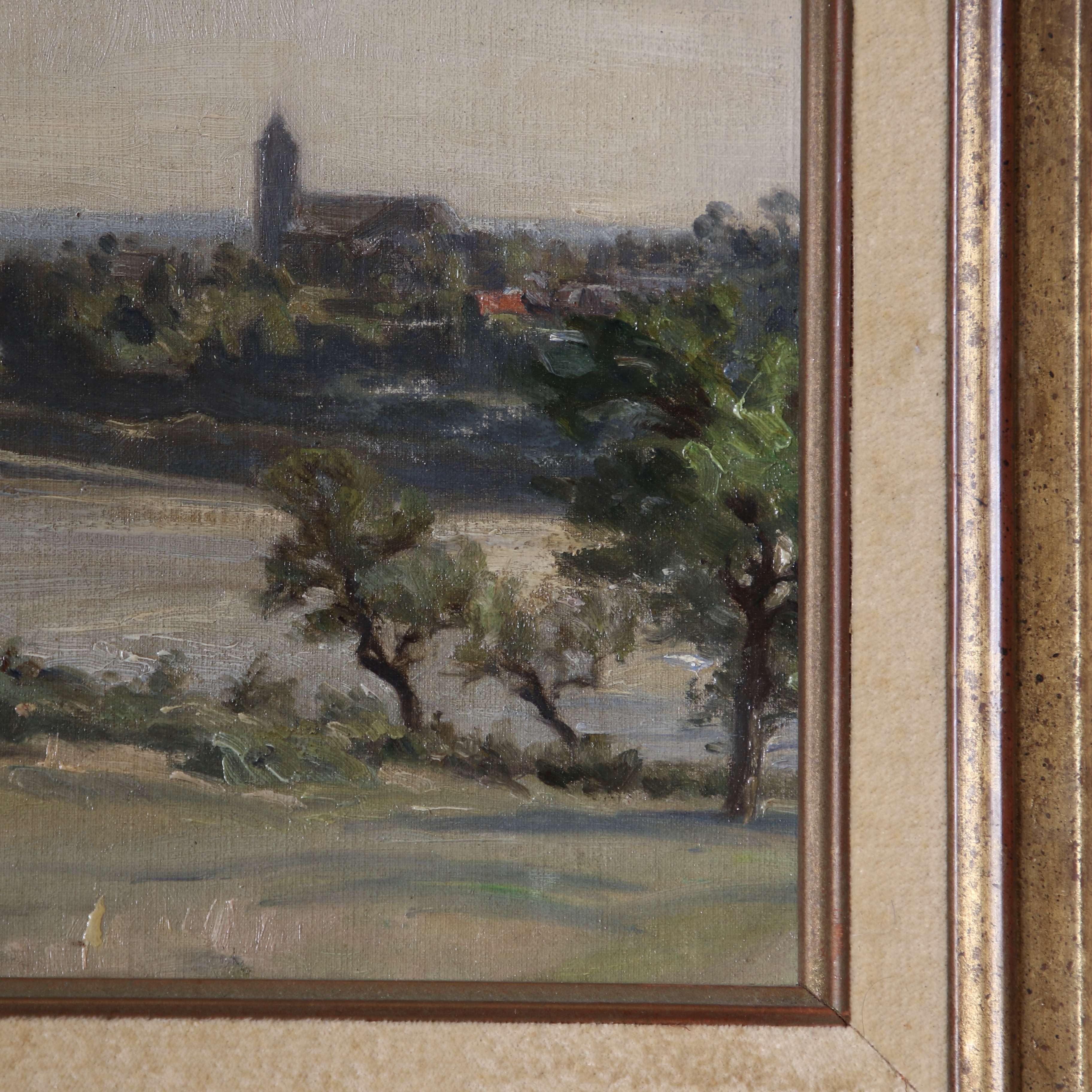 Petite Landscape Painting