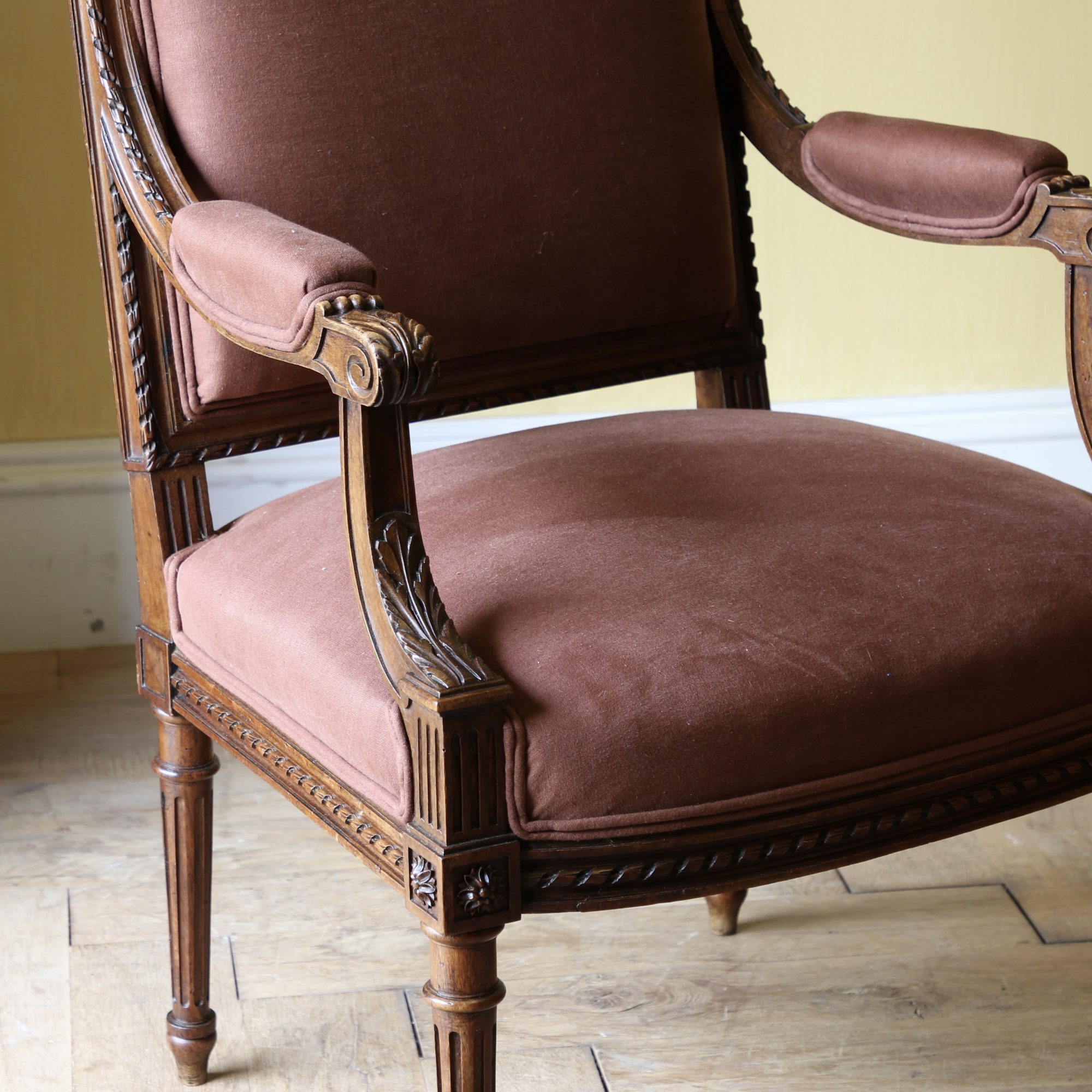 Pair of Louis XVI Fauteuil 