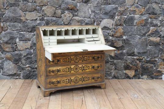 English Painted Bureau