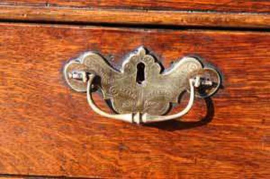 Queen Ann Period Oak Bureau