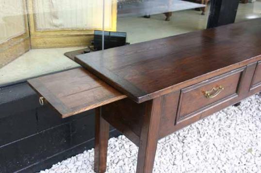 18th Century French Chestnut Two Drawer Sidetable