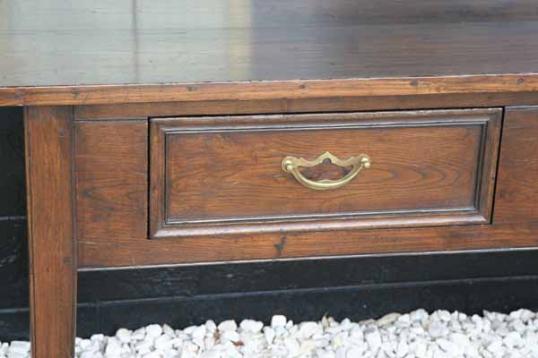 18th Century French Chestnut Two Drawer Sidetable
