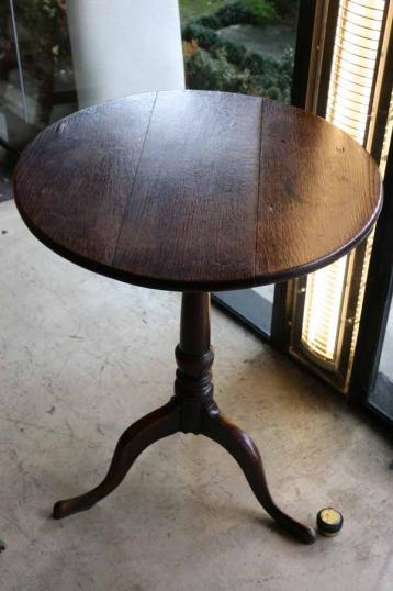 Small Oak Wine Table