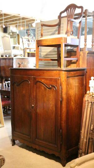 Oak Louis XIV Two-door Cupboard