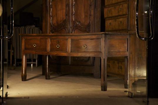 Three-drawer Side Table