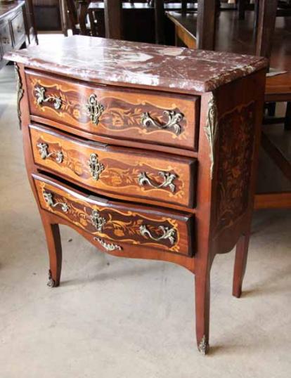 Small French Marble-topped Commode