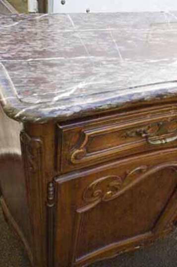 Marble-topped Dresser/Buffet