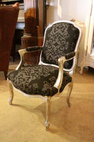 French Silver Chair