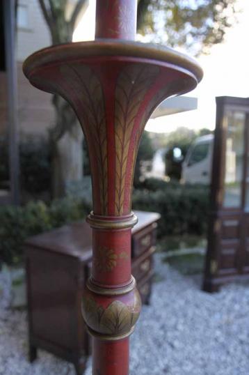 Chinoiserie-painted Torchere