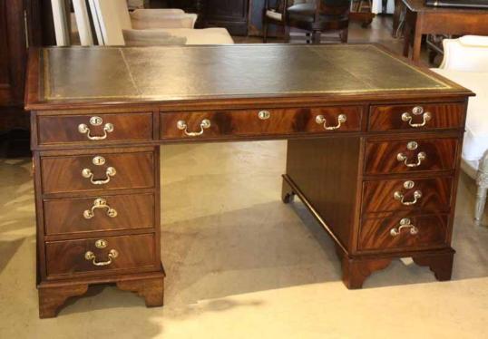 English Pedestal Desk