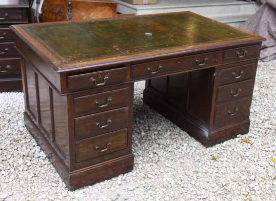 Mahogany Pedestal Desk