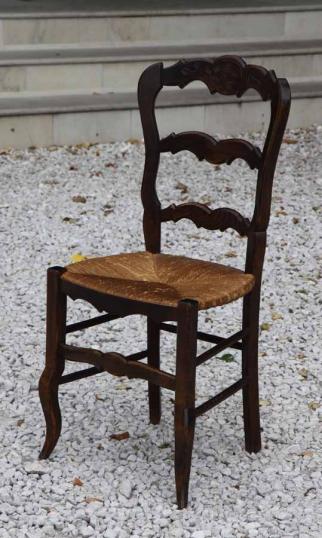 Antique French Ladderback Chairs