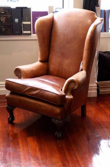 Leather Wing Chair