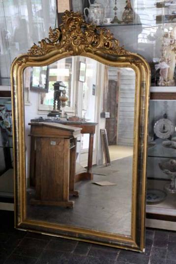 Crested Louis Philippe Mirror