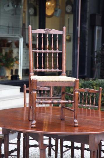 Gateleg Dining Table and Eight Chairs