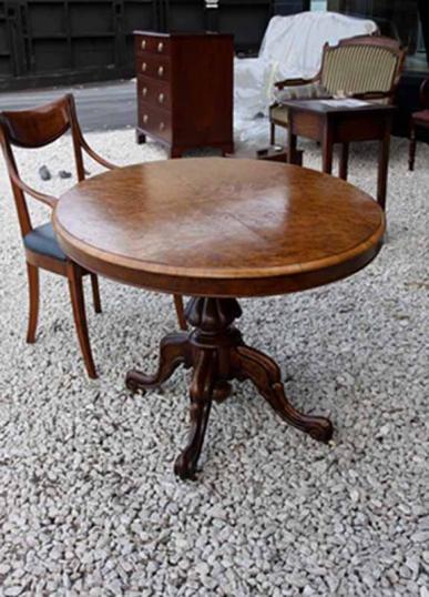 Burr Walnut Lou Table