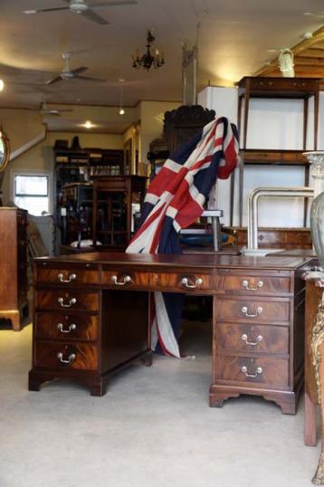 English Pedestal Desk