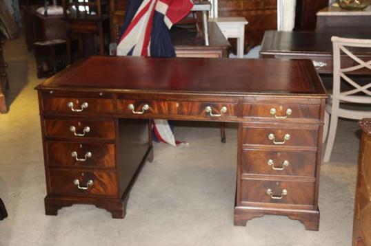 English Pedestal Desk