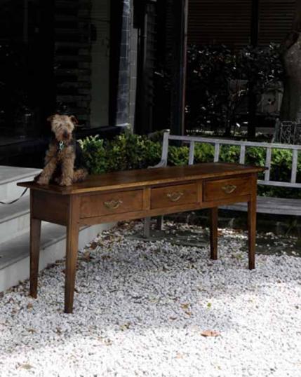 French Chestnut Side Table