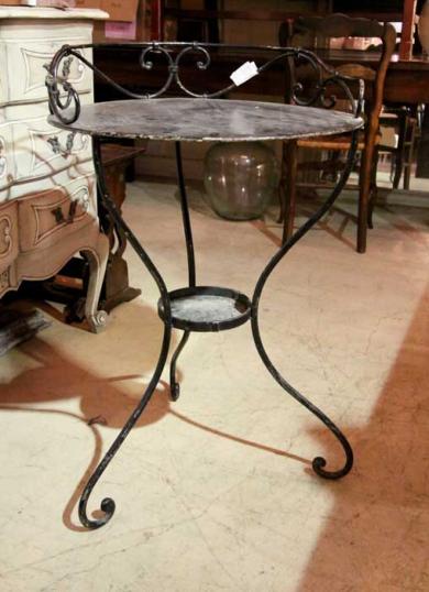 Black Wrought Iron Table