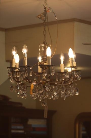 Antique Chandelier with Eight Lights