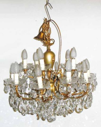 Antique Chandelier with Fifteen Lights