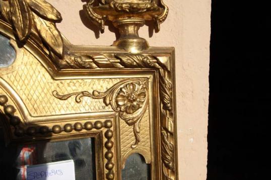 Ornate Gilt Cushion Mirror