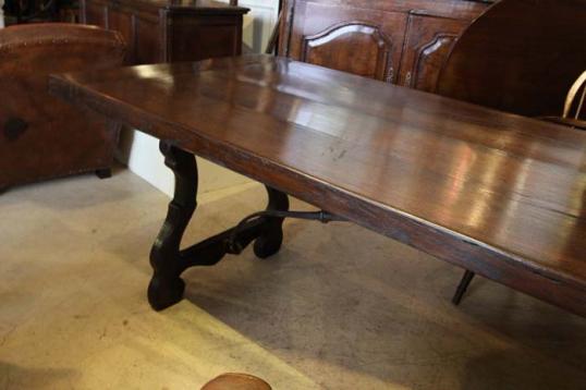 New Dining Table from Old French Oak