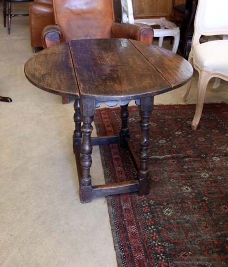 Jacobean Style Drop Leaf Table