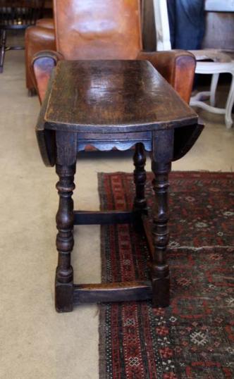 Jacobean Style Drop Leaf Table