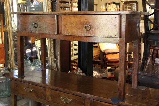 Chestnut Two Drawer Sidetable