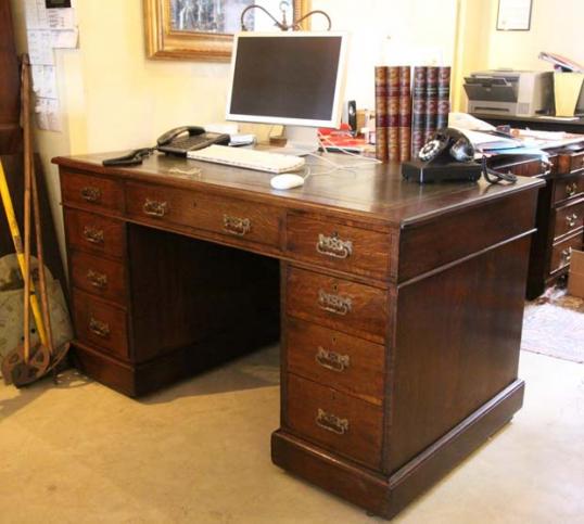 Oak Pedestal Desk