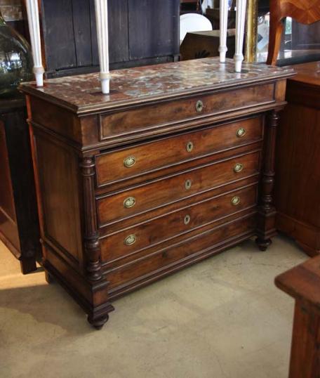 Mid 19th Century Solid Walnut Commode