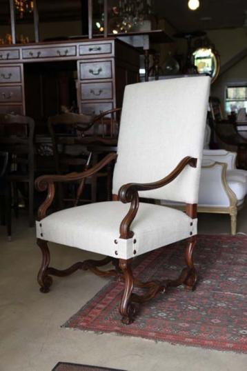 Louis XIV Walnut Carver Chair