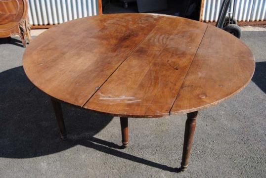 Round Chestnut Dining Table