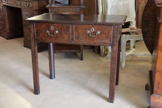 George II Two Drawer Sidetable