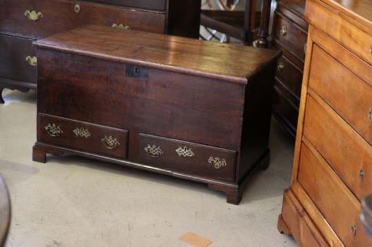 Small English Oak Mule Chest