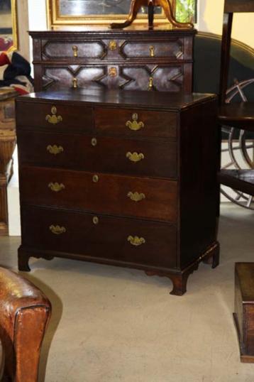 Dark Oak George II Chest of Drawers