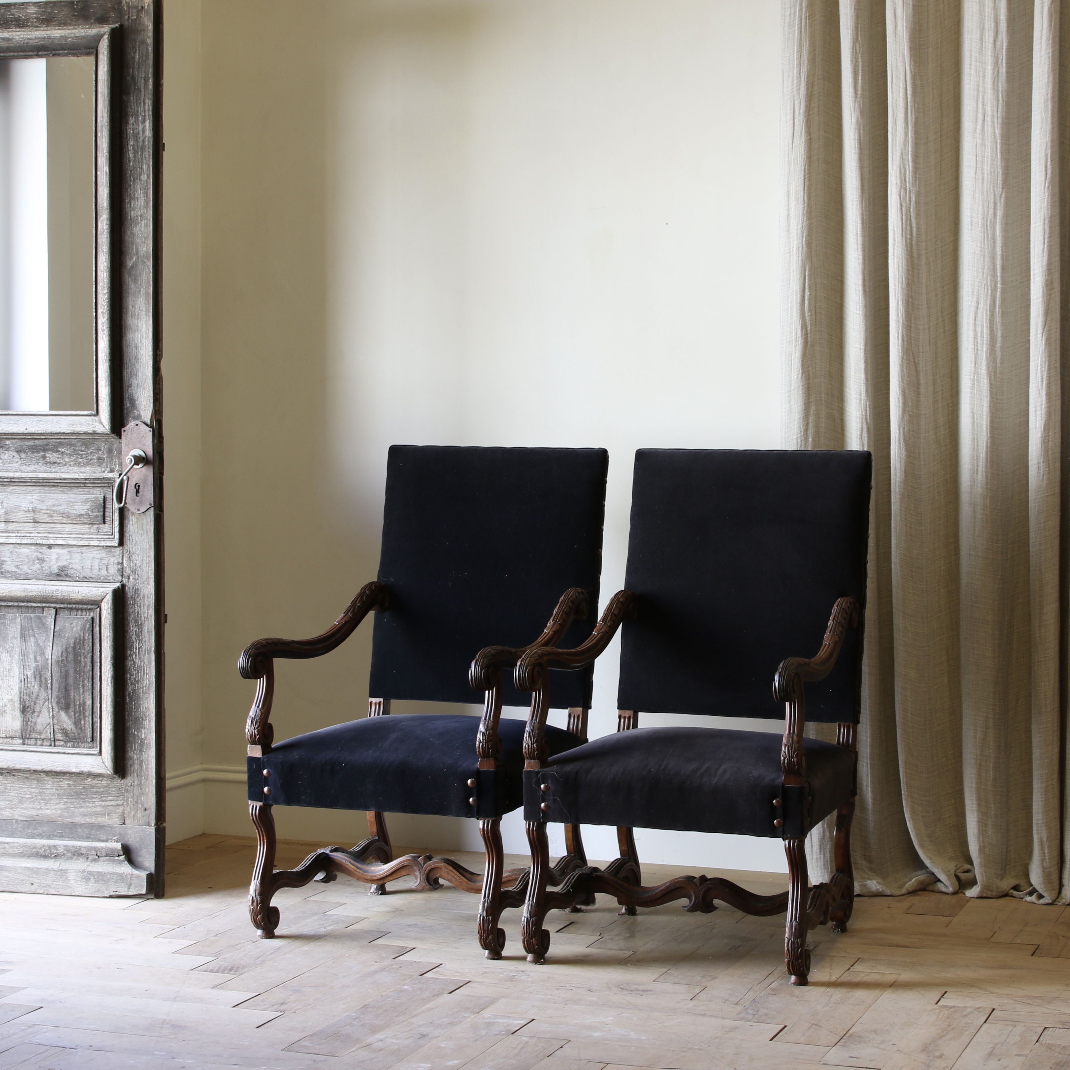 Pair of Louis XIV Period Armchairs