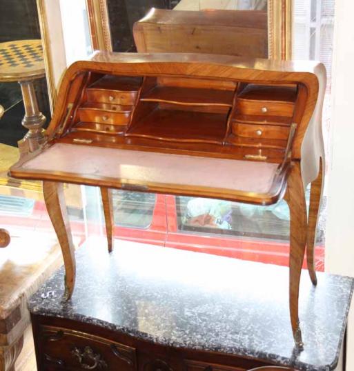 Small French Walnut Bureau