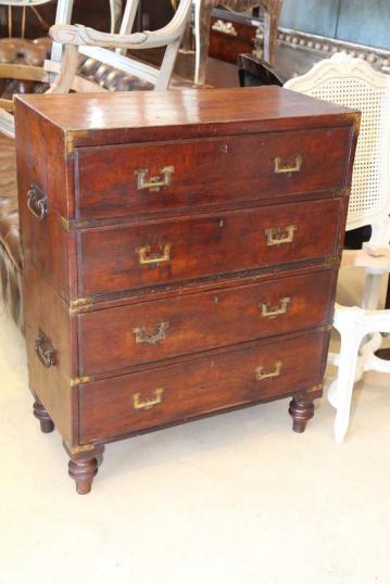 Teak Military Chest