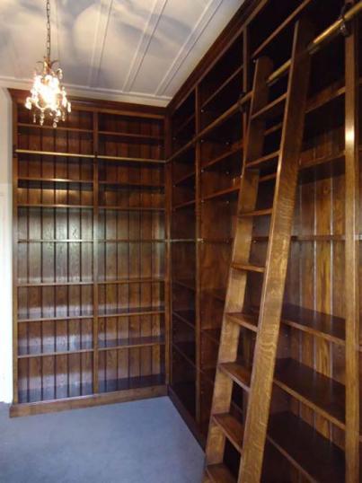 Library Bookcases and Ladder