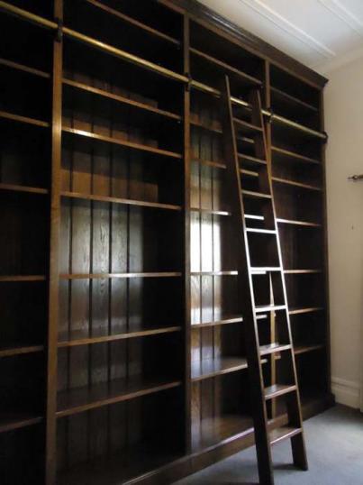 Library Bookcases and Ladder