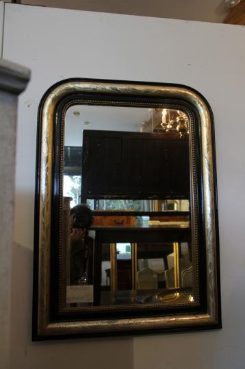 Black and Gold Louis Philippe Mirror