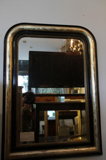 Black and Gold Louis Philippe Mirror