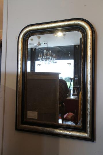 Black and Gold Louis Philippe Mirror